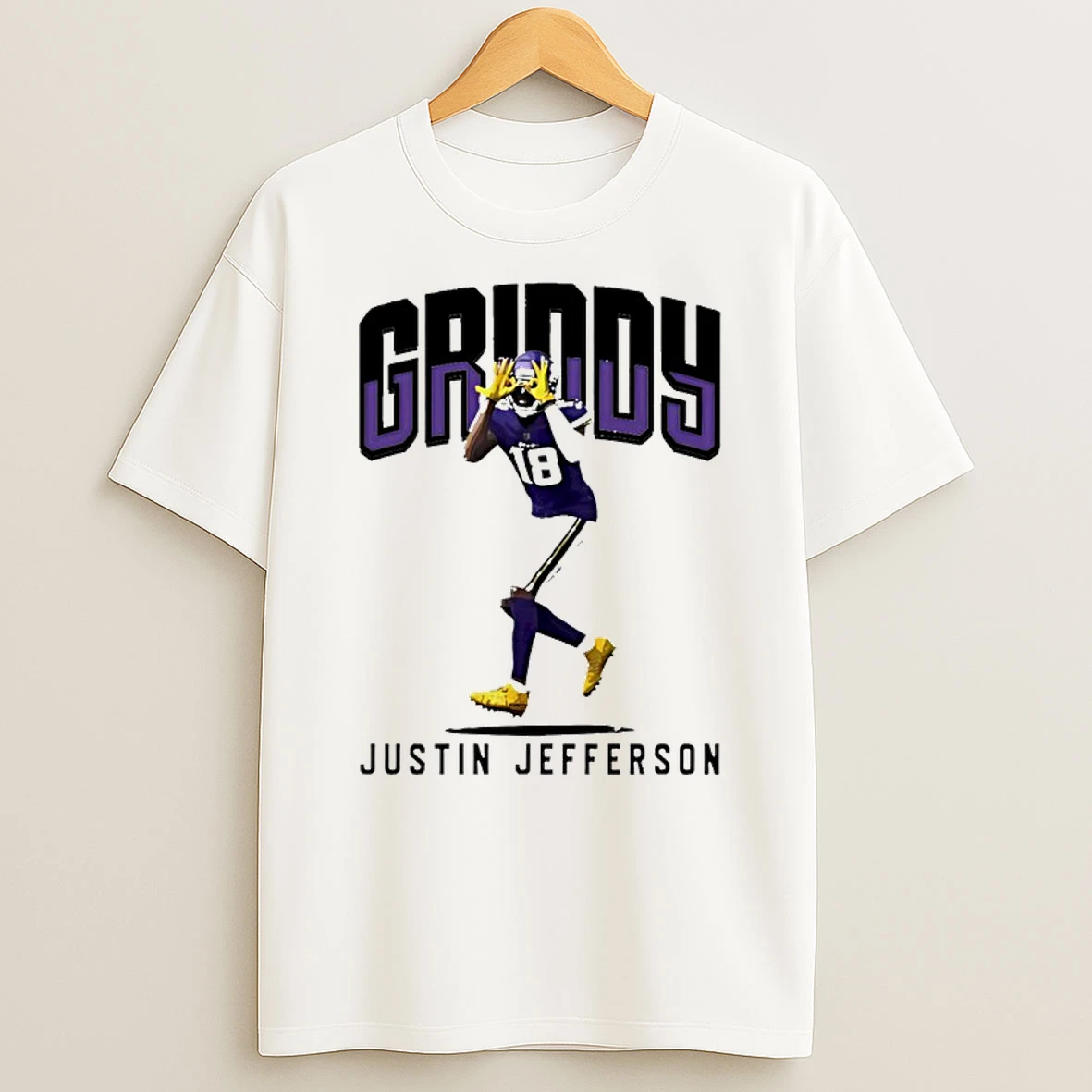 Justin Jefferson Griddy Signature Graphic Shirts