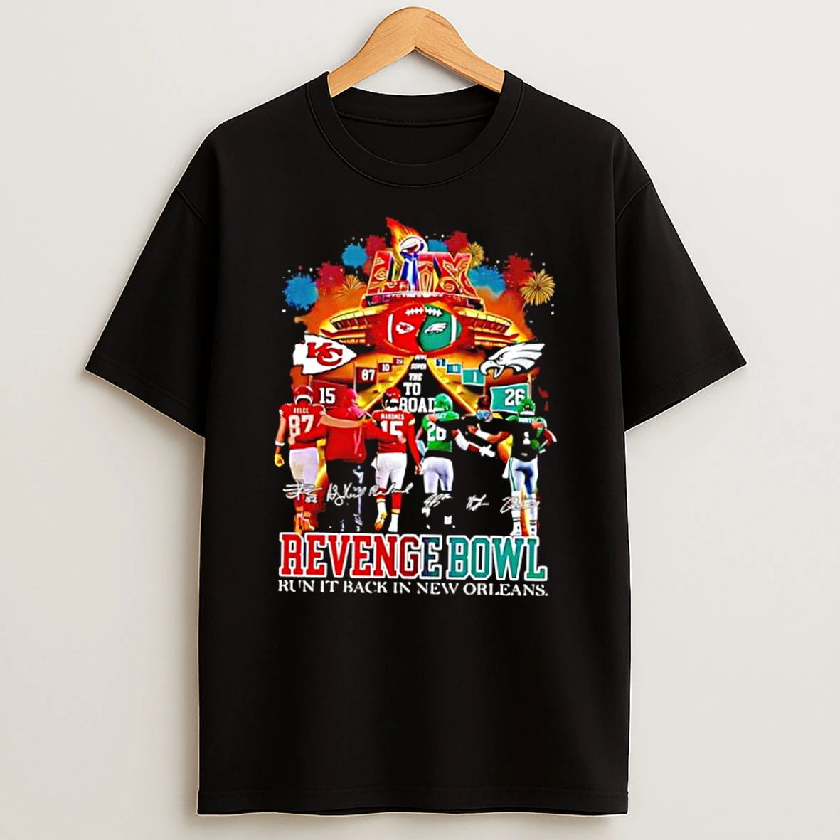 Kansas City Chiefs Vs Philadelphia Eagles 2025 Revenge Bowl Lix Shirts