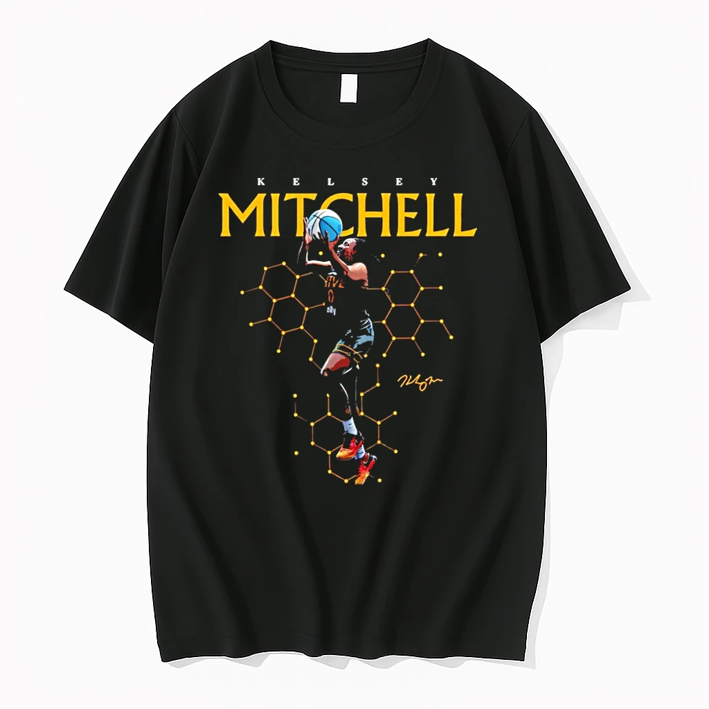 Kelsey Mitchell Indiana Fever Unrivaled Basketball Signature Graphic Shirts
