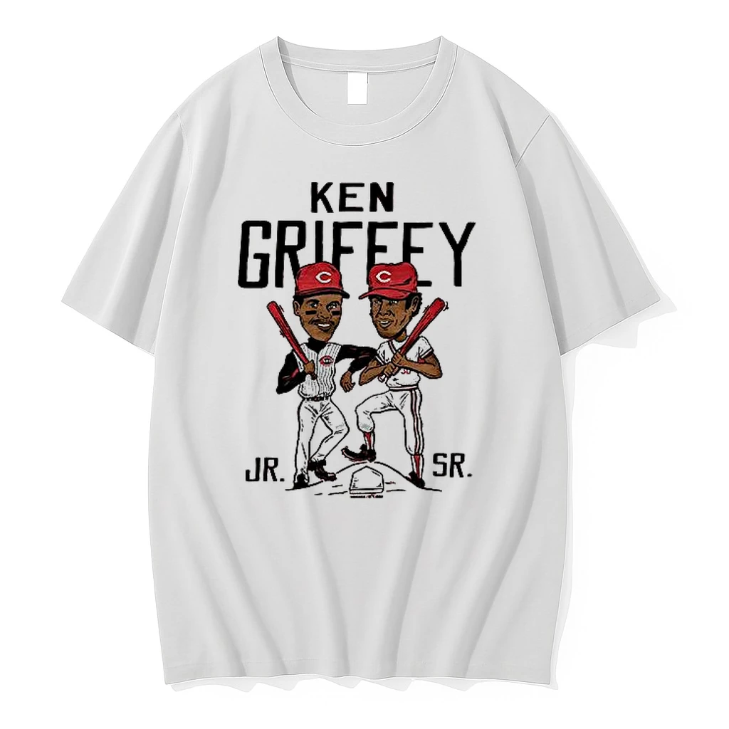 Ken Griffey Father And Son Cincinnati Reds Baseball Caricatures Woman Shirts