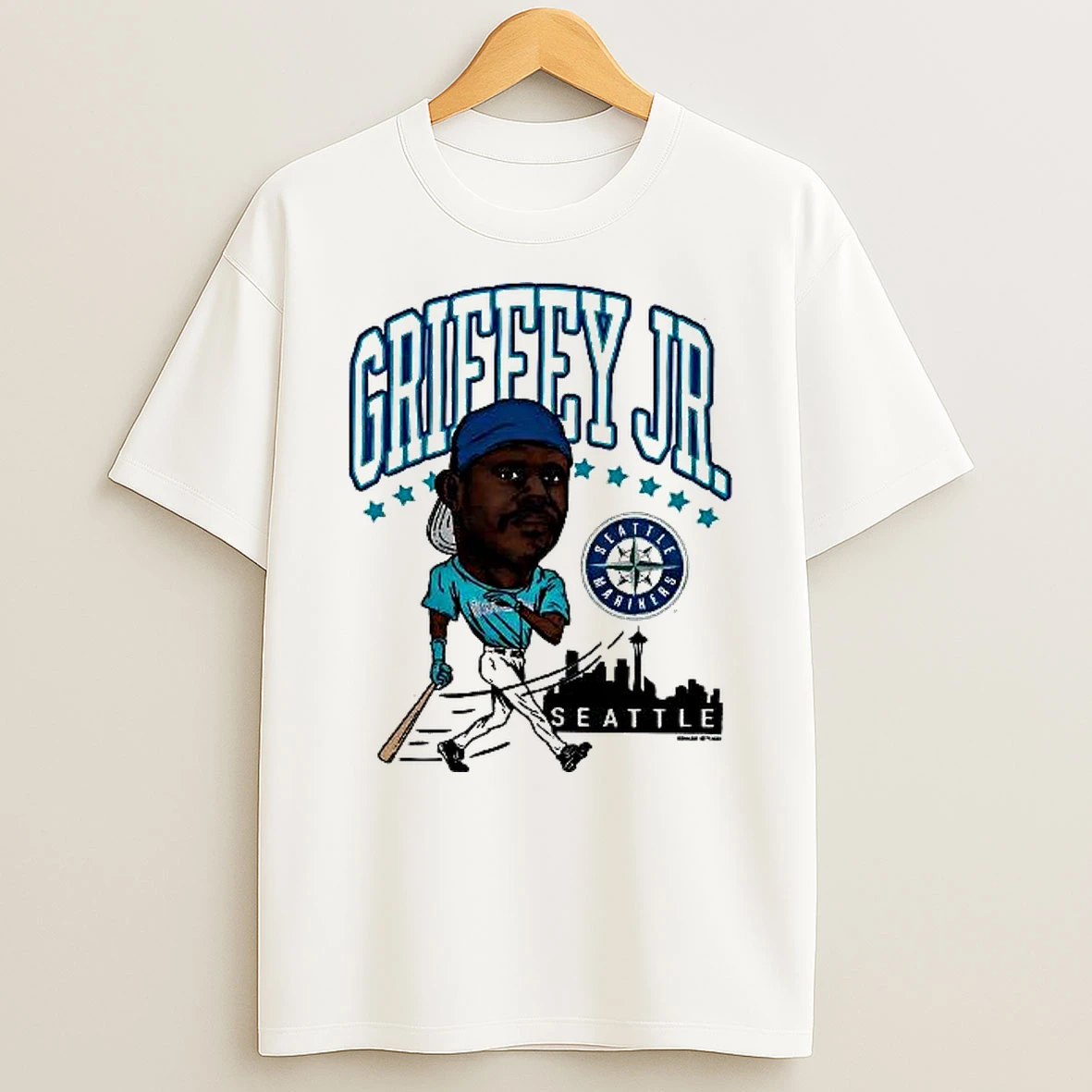 Ken Griffey Jr Walk Off Mariners Baseball Caricatures Woman Shirts