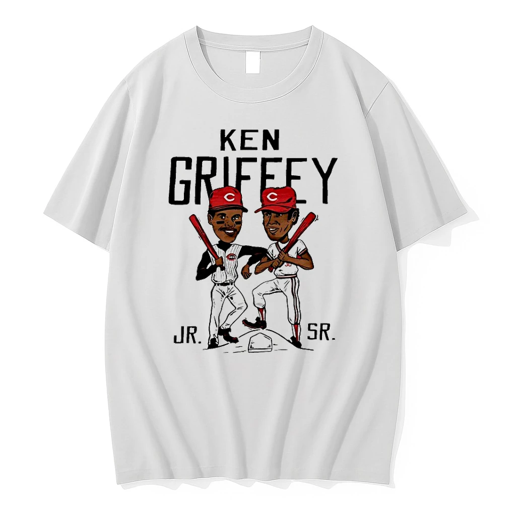 Ken Griffey Father And Son Cincinnati Reds Caricatures Shirts
