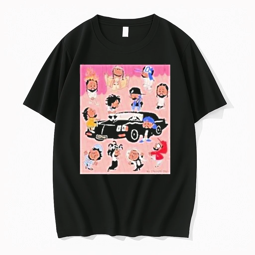 Kendrick Lamar Meets Charlie Brown The Peanuts Style Painting Of Dots Many Eras Spaghetti Toes Shirts