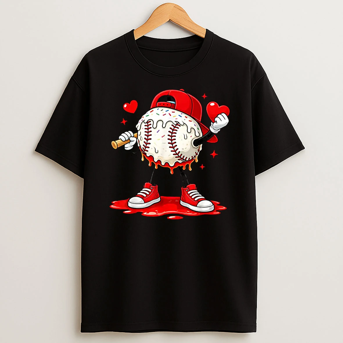Kids Valentine Baseball Boys Valentines Day Tee Shirts
