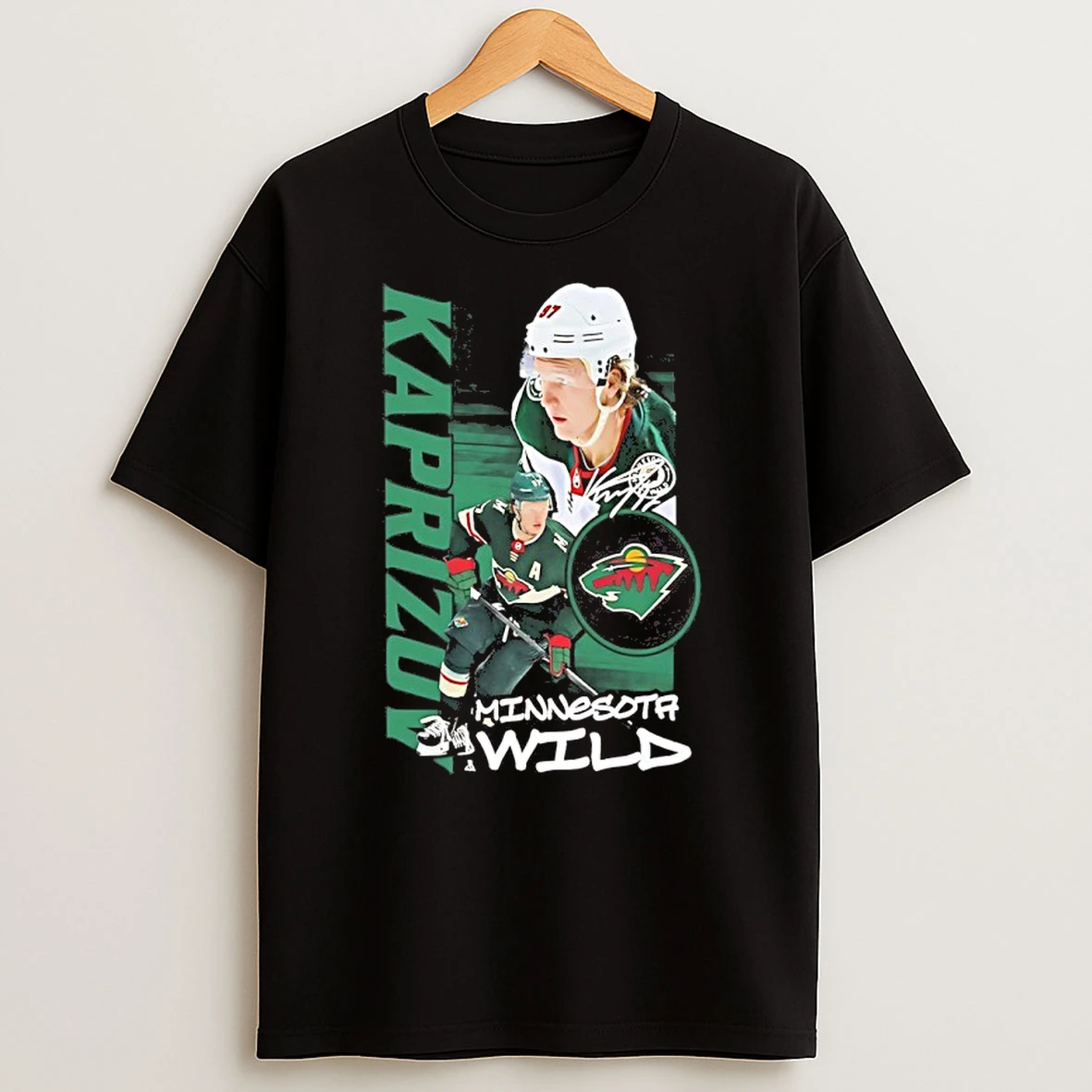 Kirill Kaprizov Minnesota Wild Hockey Playmaker Autographed Shirts