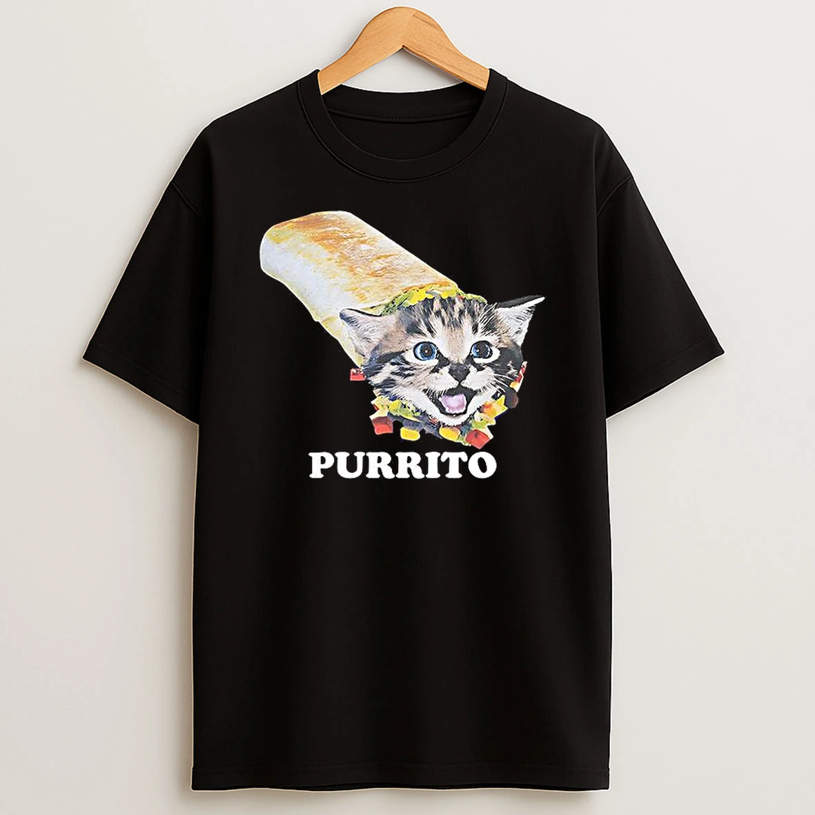 Kitten With Purrito Joey Rooney Woman Shirts