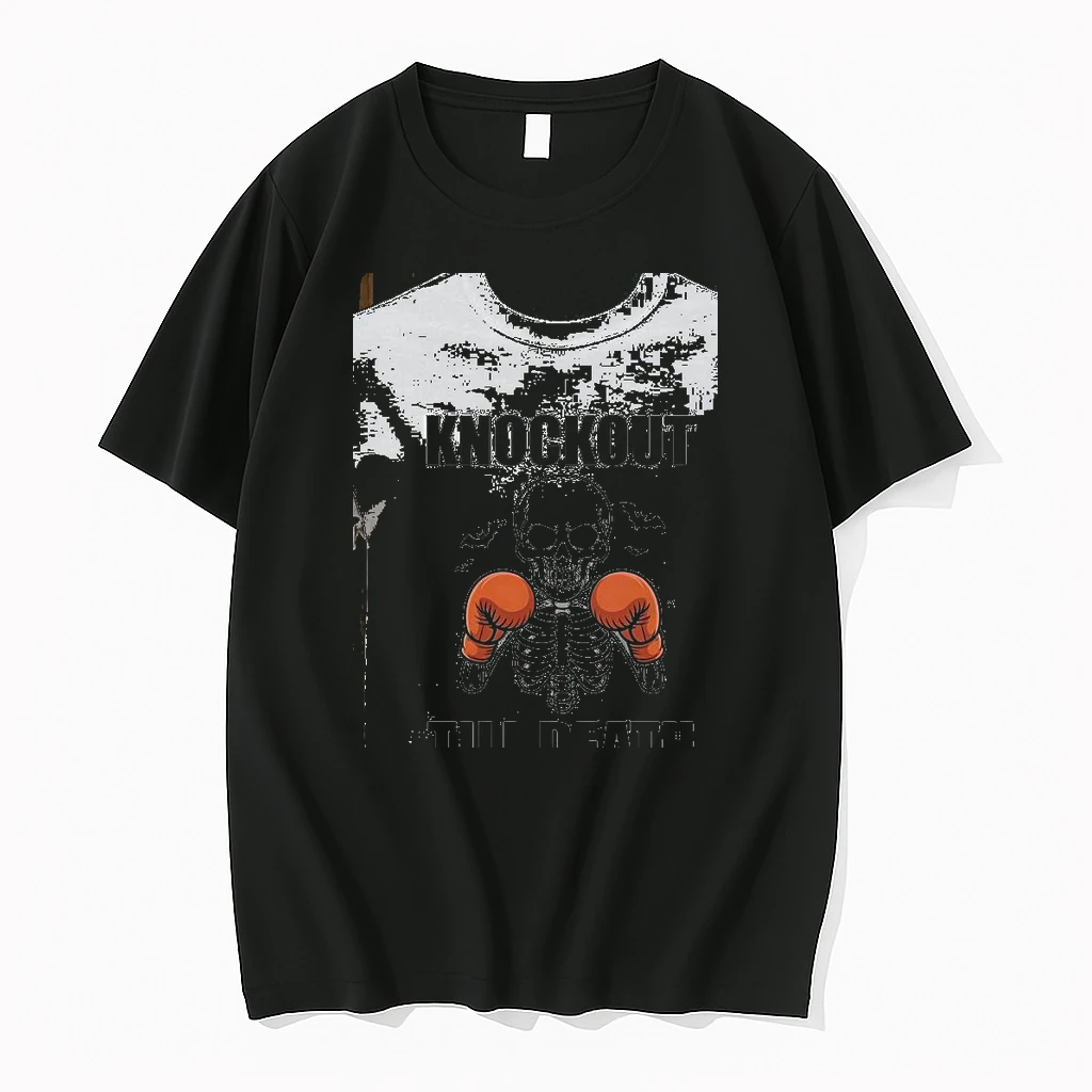 Knockout Till Death Skeleton Boxer Gloves And Bats Shirts