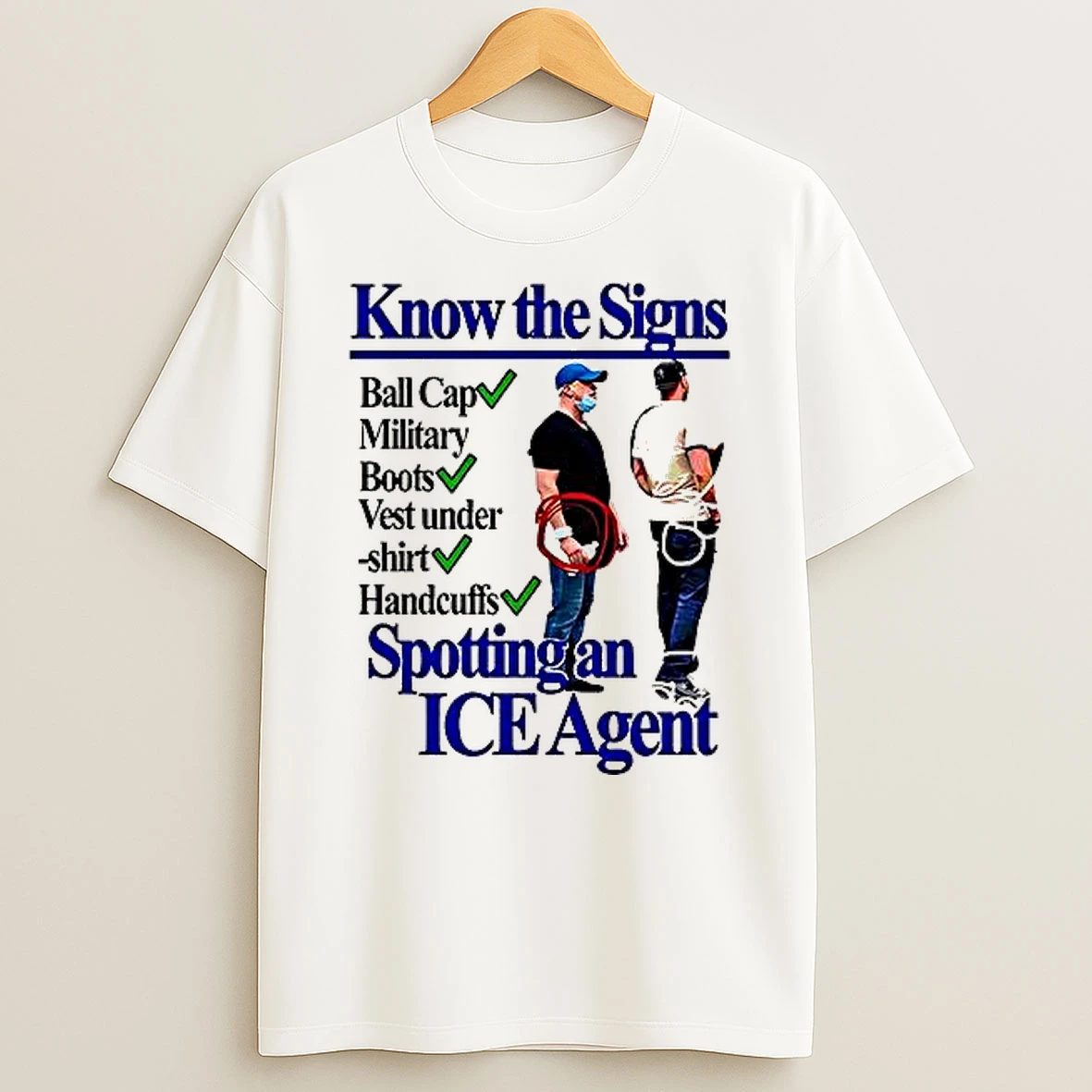 Know The Signs Spotting An Ice Agent Woman Shirts