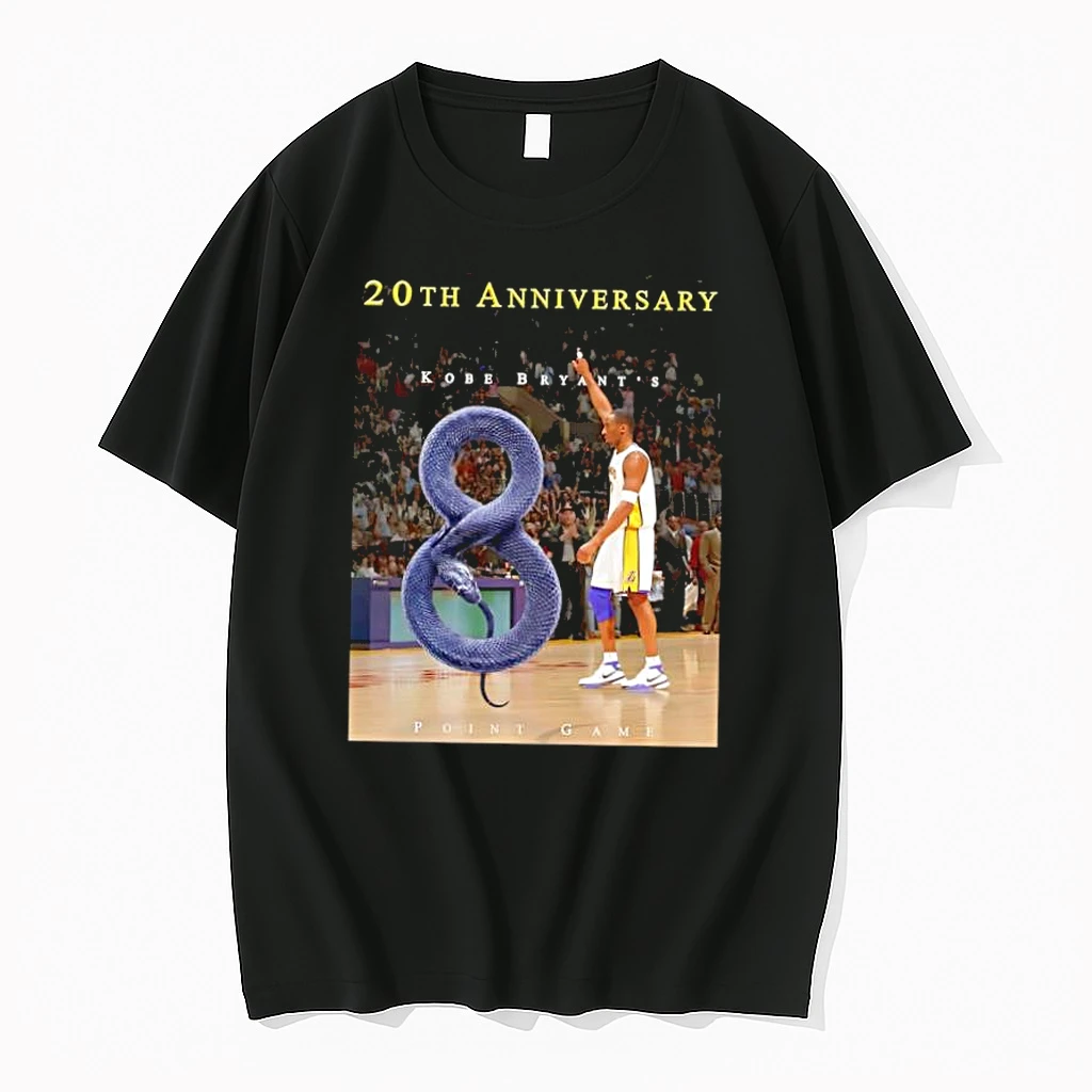 Kobe Bryant 20th Anniversary Mamba Snake 81 Point Game Basketball Shirts