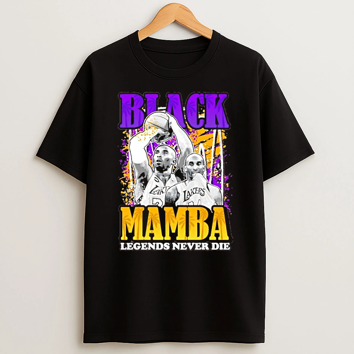 Kobe Bryant Black Mamba Legends Never Die Vintage Shirts