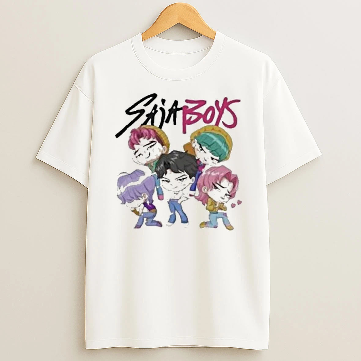 Kpop Demon Hunters Saja Boys Chibi Shirts