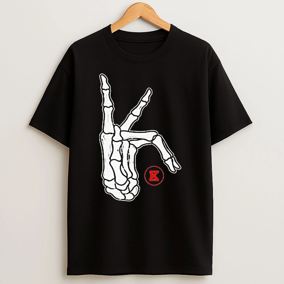 Kraftklub Skelett Schwarz Shirts