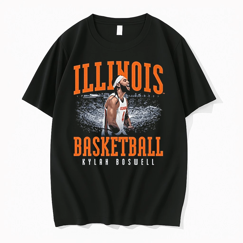 Kylan Boswell Illinois Fighting Illini Basketball Stadium Shirts