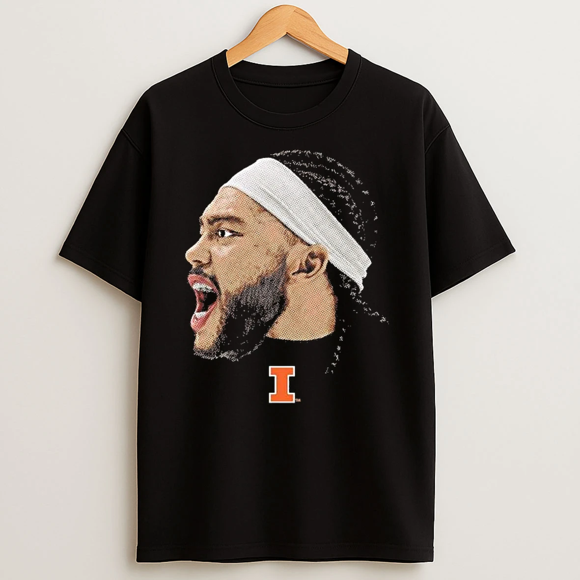 Kylan Boswell Portrait Head Illinois Fighting Illini Shirts