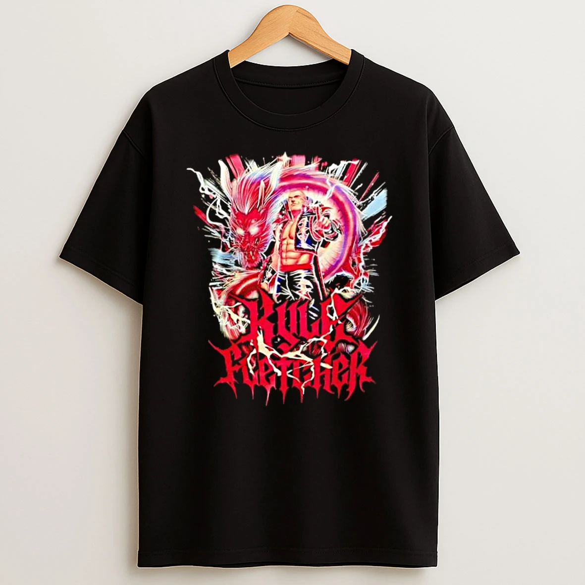 Kyle Fletcher Aew Wrestling Dragon Aura Aesthetic Shirts
