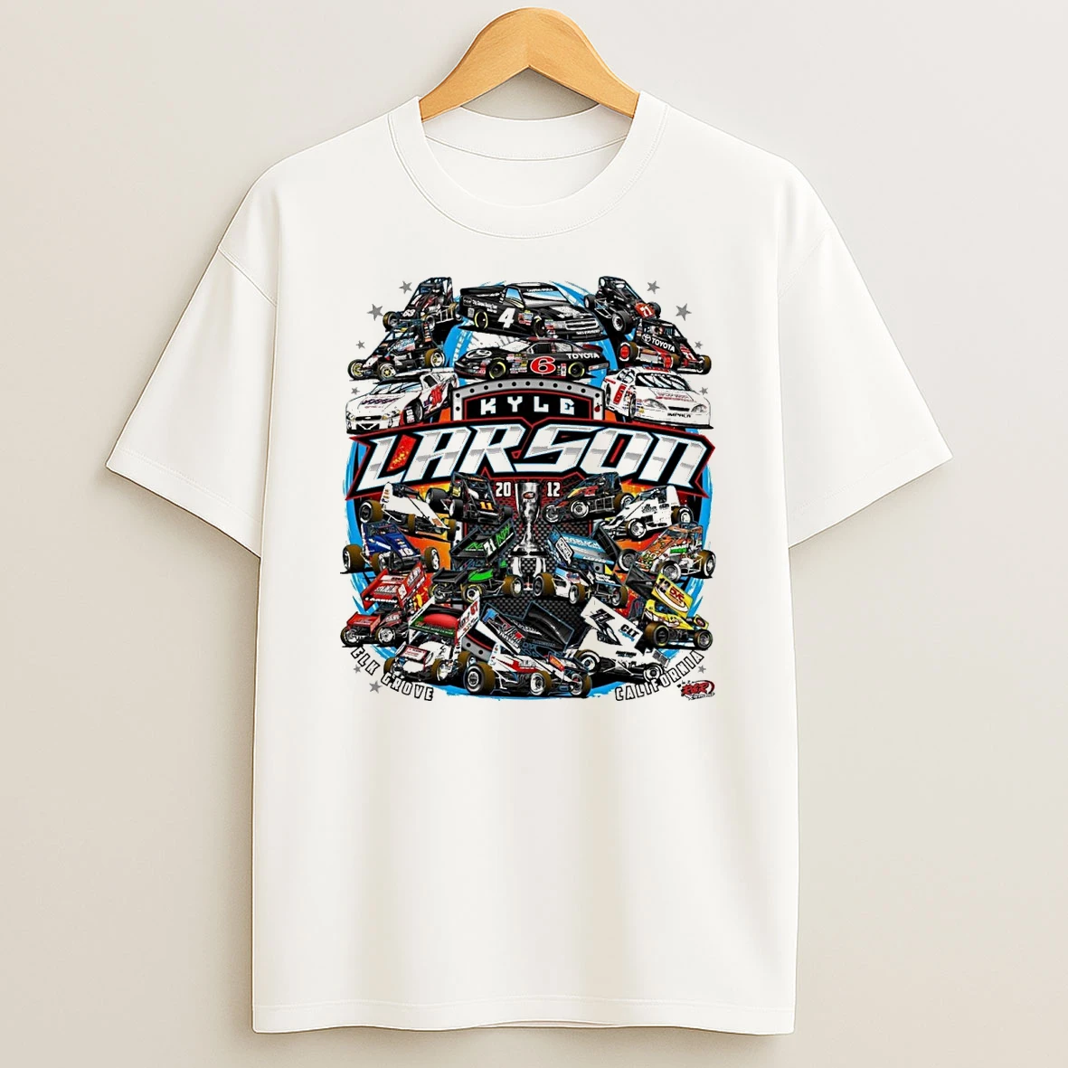 Kyle Larson Elk Grove California Wayback Wednesday To 2012 Shirts