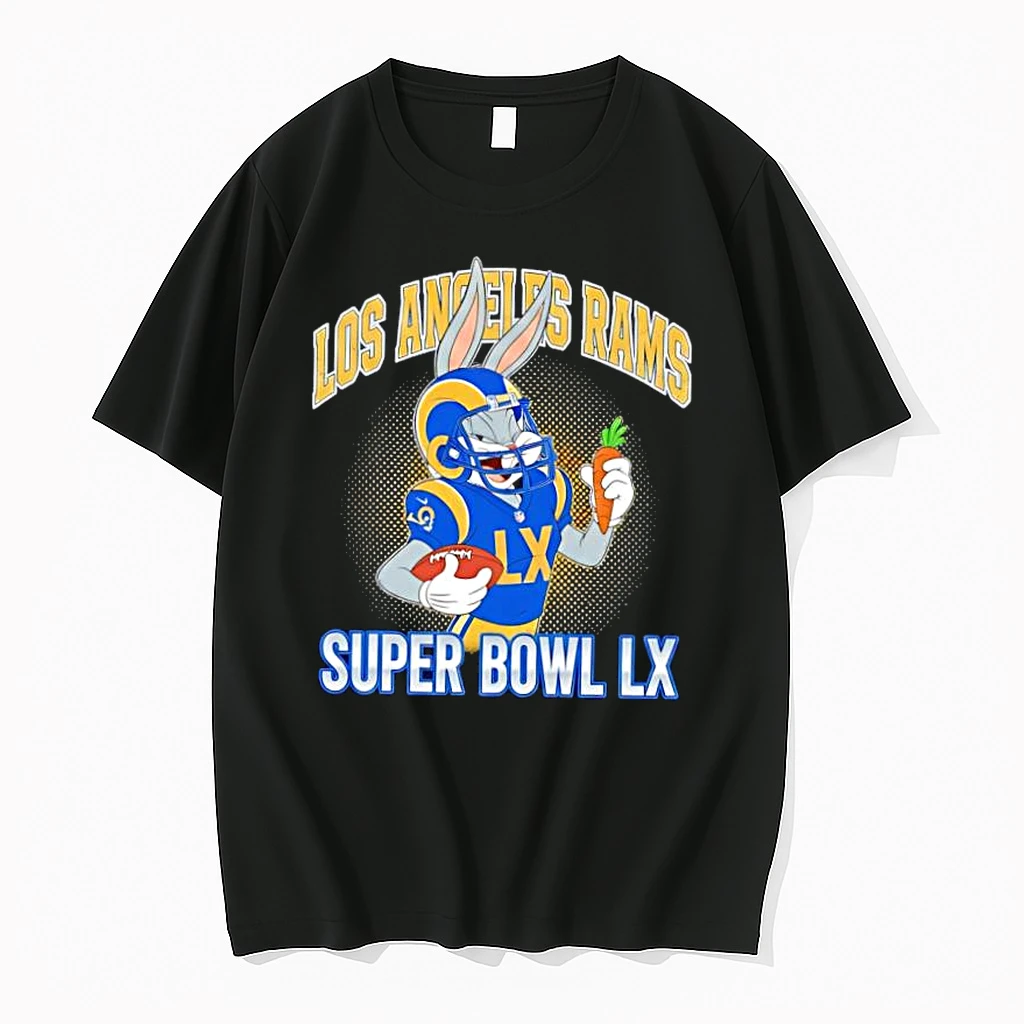La Rams Super Bowl Lx X Bugs Bunny Cartoon Shirts