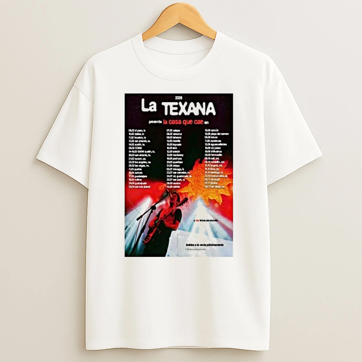 La Texana La Casa Que Cae En Vivo Tour 2026 Shirts