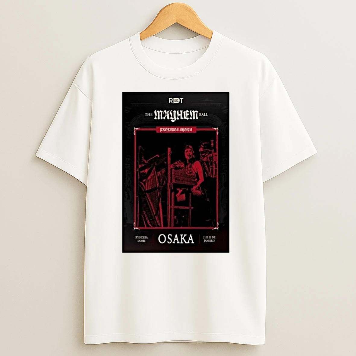Lady Gaga Jan 21 And 22 2026 Osaka Kyocera Dome Shirts