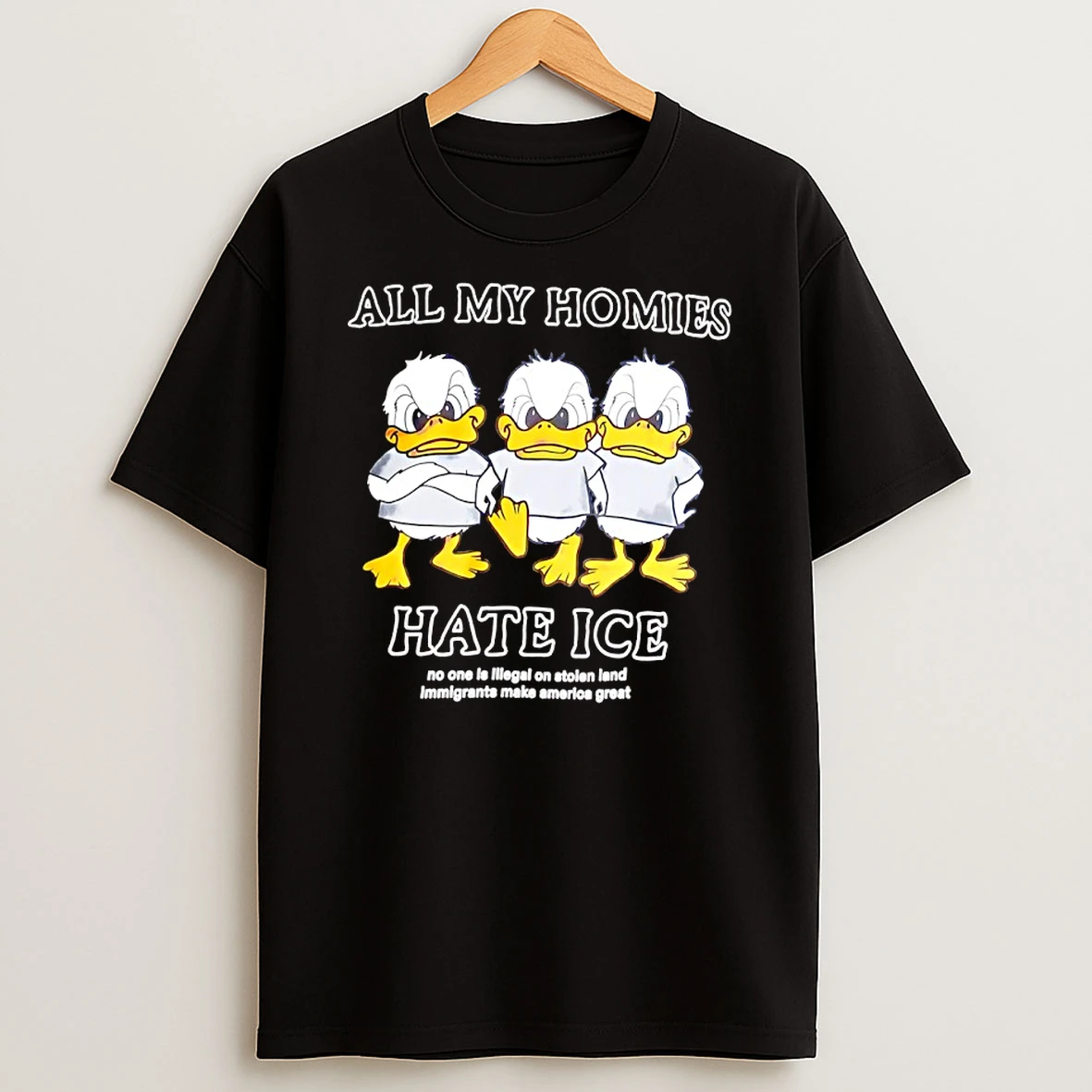 Larry Nance Jr Wearing Duck All My Homies Hate Ice Shirts