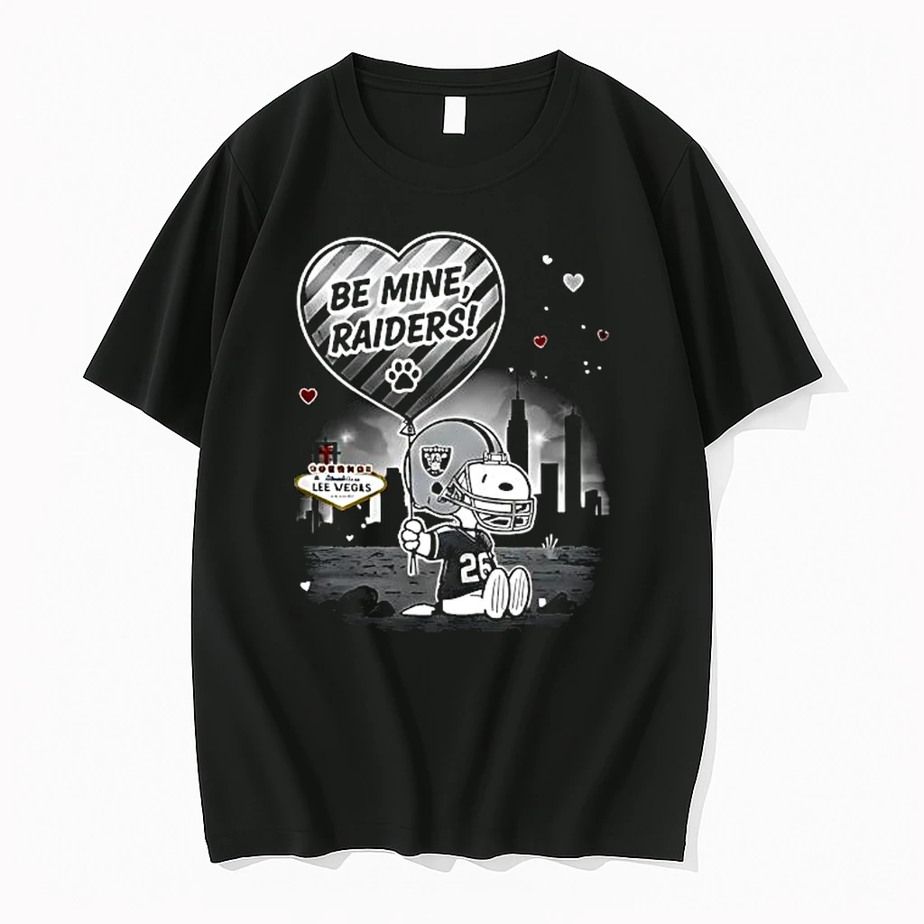 Las Vegas Raiders X Snoopy Cartoon Valentine 2026 Shirts