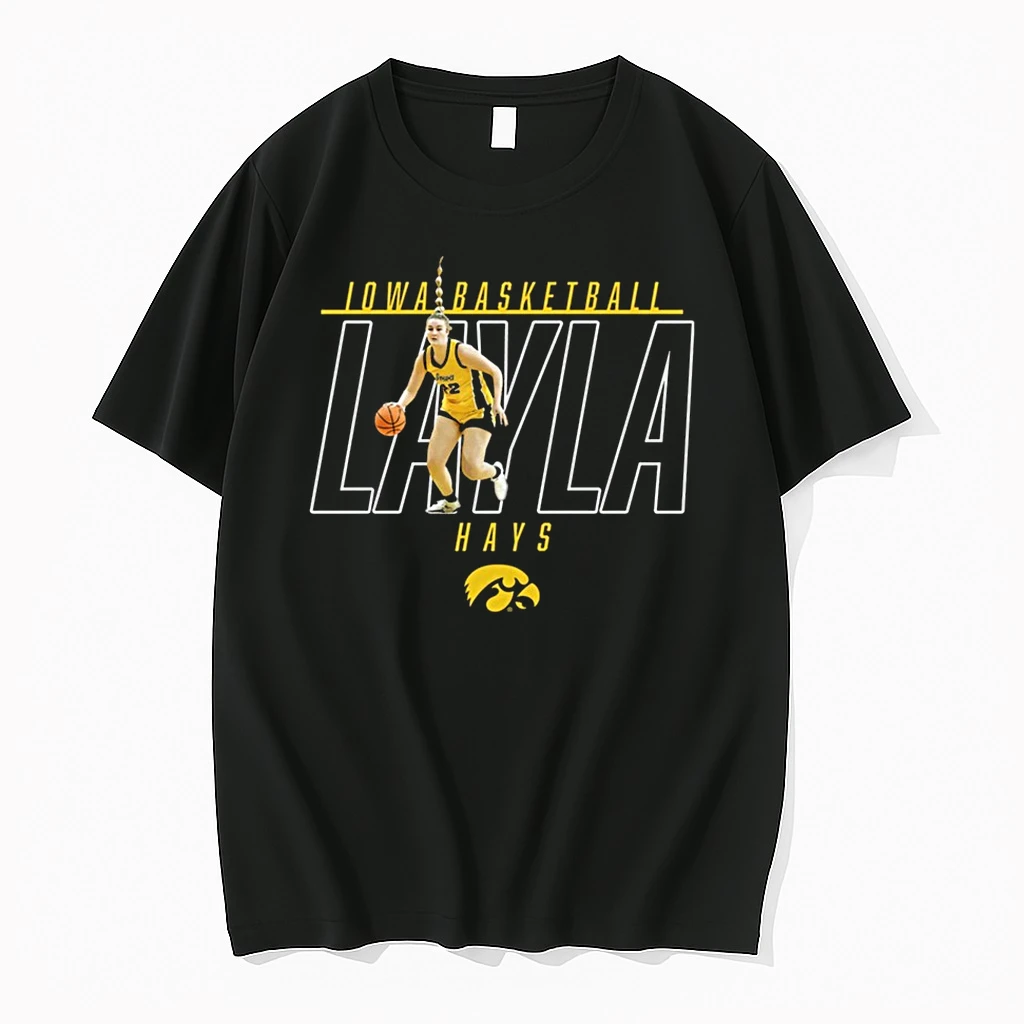 Layla Hays Iowa Hawkeyes Basketball Illustrated Shirts
