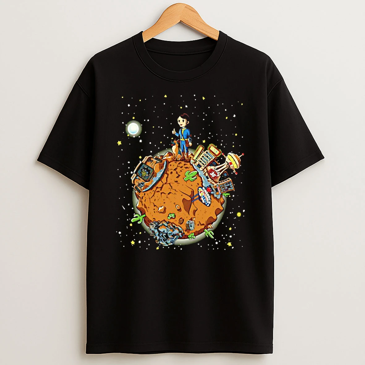Le Okey Dokey Fallout In The Style Of Le Petit Prince Featuring Lucy And Dogmeat Shirts