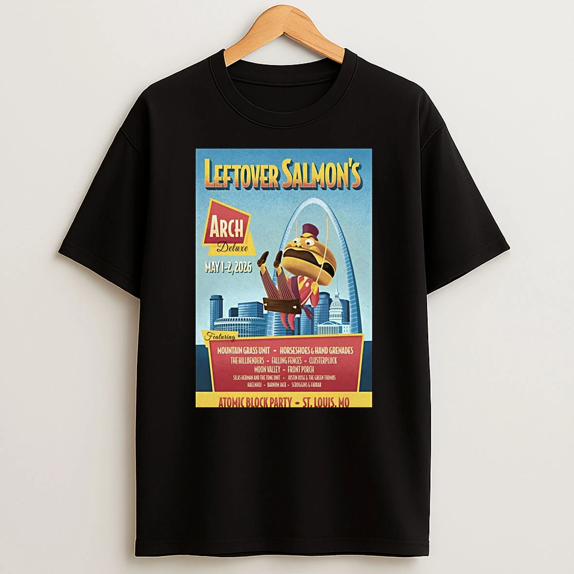 Leftover Salmon Atomic Block Party St Louis Mo May 1 2 2026 Shirts