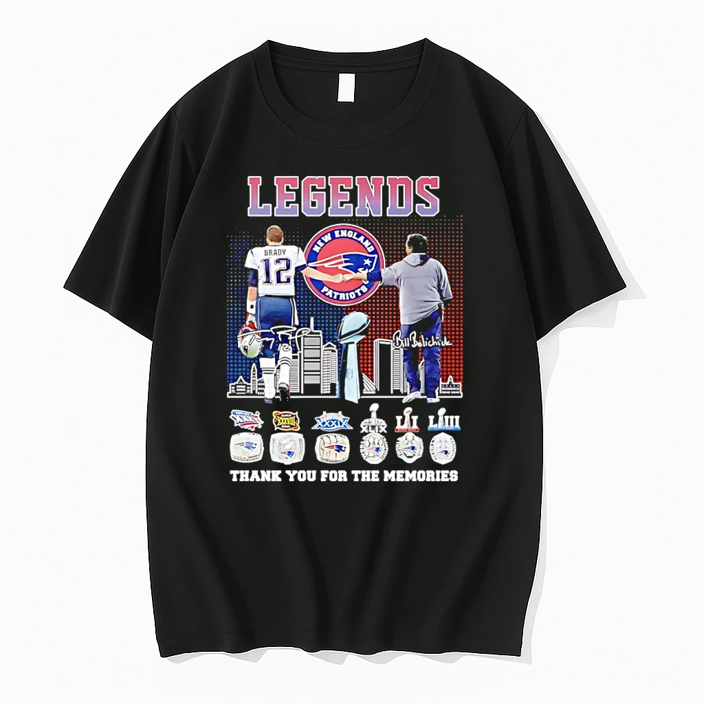 Legends New England Patriots Coach And Brady Thank You For The Memories Signatures Shirts