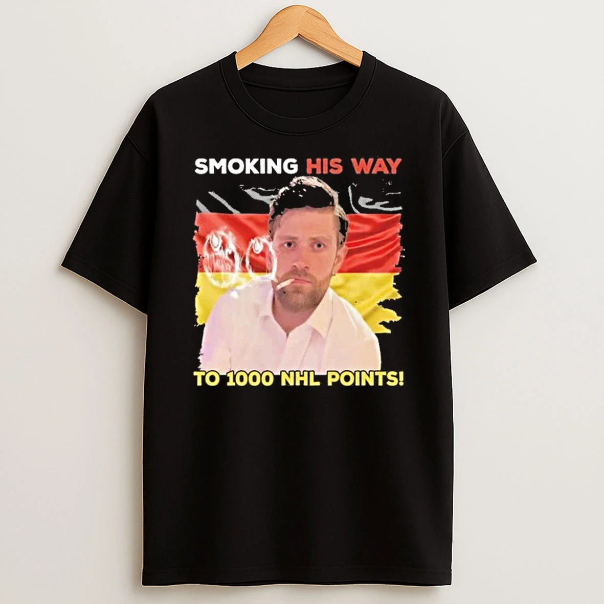 Leon Draisaitl Smoking His Way To 1000 Point Shirts