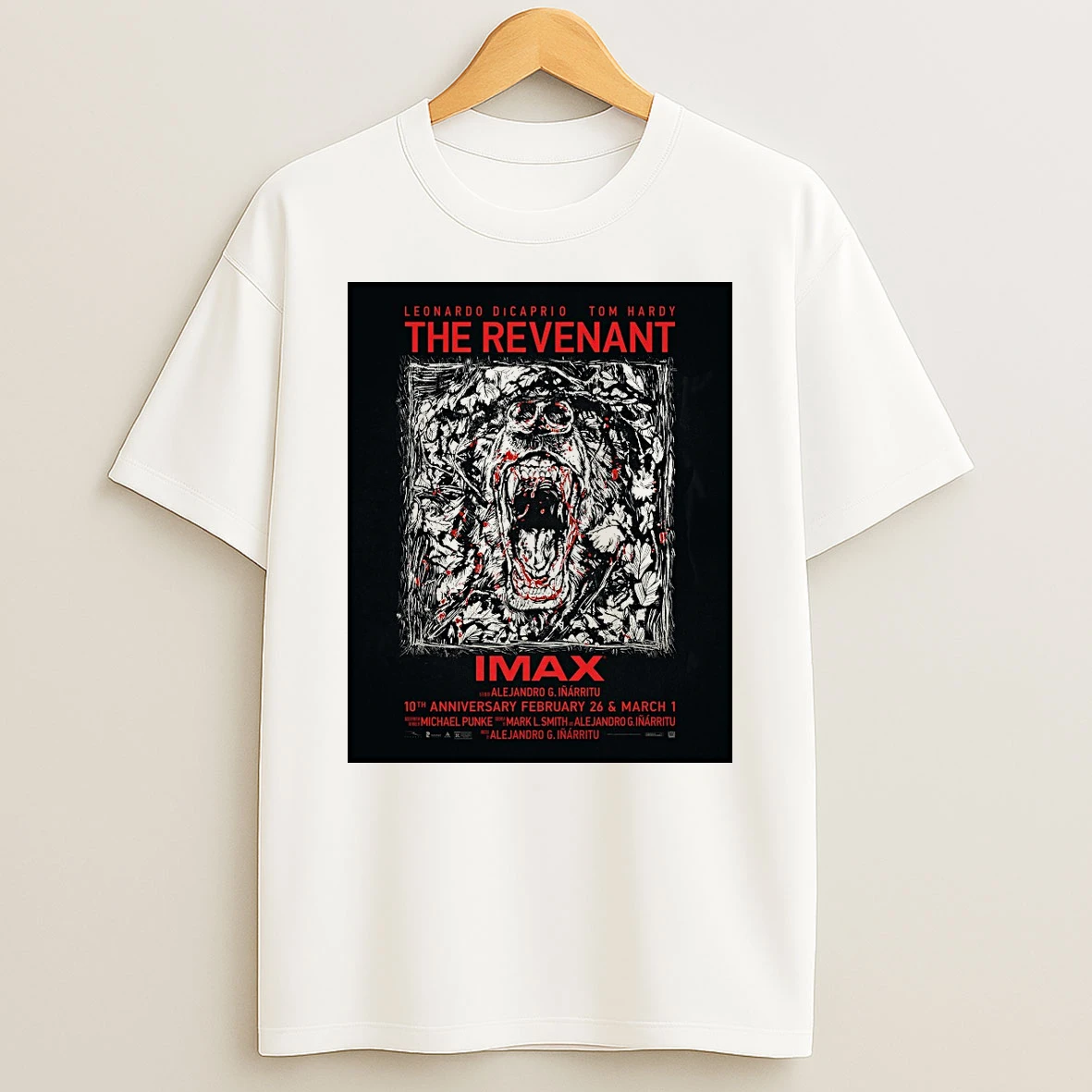 Leonardo Dicaprio Tom Hardy The Revenant 10th Anniversary February 26 March 1 2026 Shirts