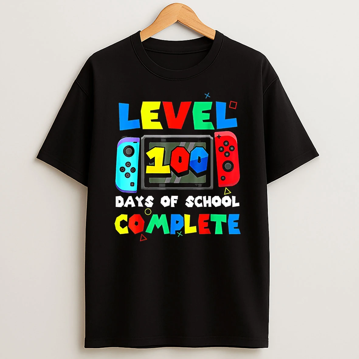 Level 100 Days Of School Complete Gamer Video Games Boys Shirts