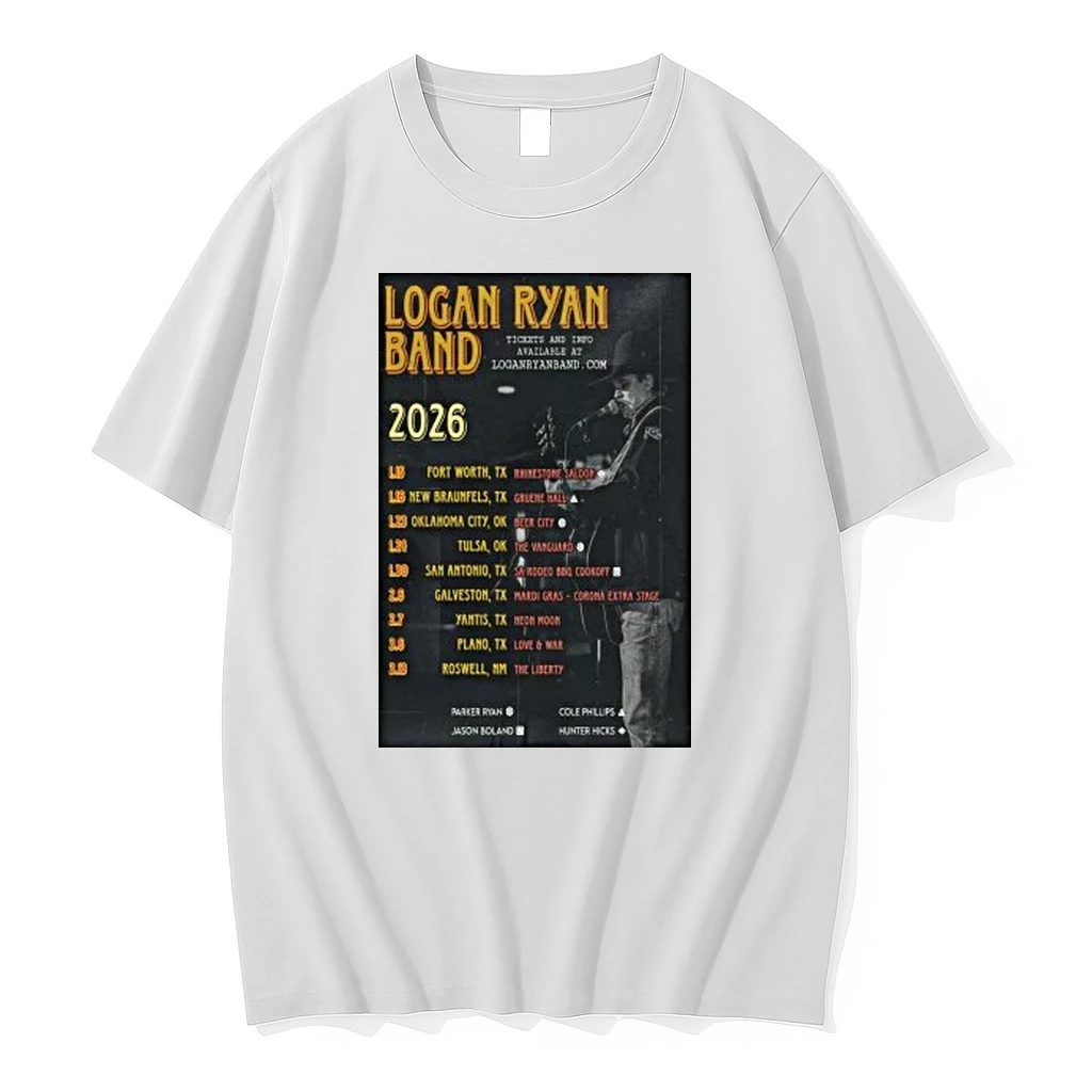 Logan Ryan Band Tour Jan 2026 Shirts