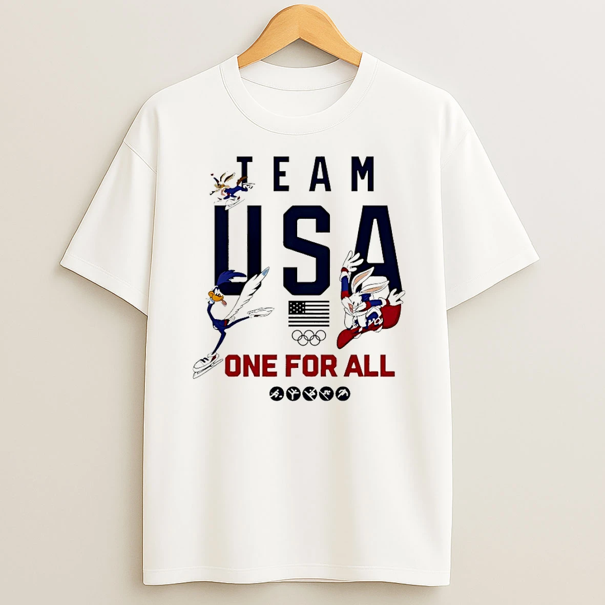 Looney Tunes Team Usa One For All Shirts