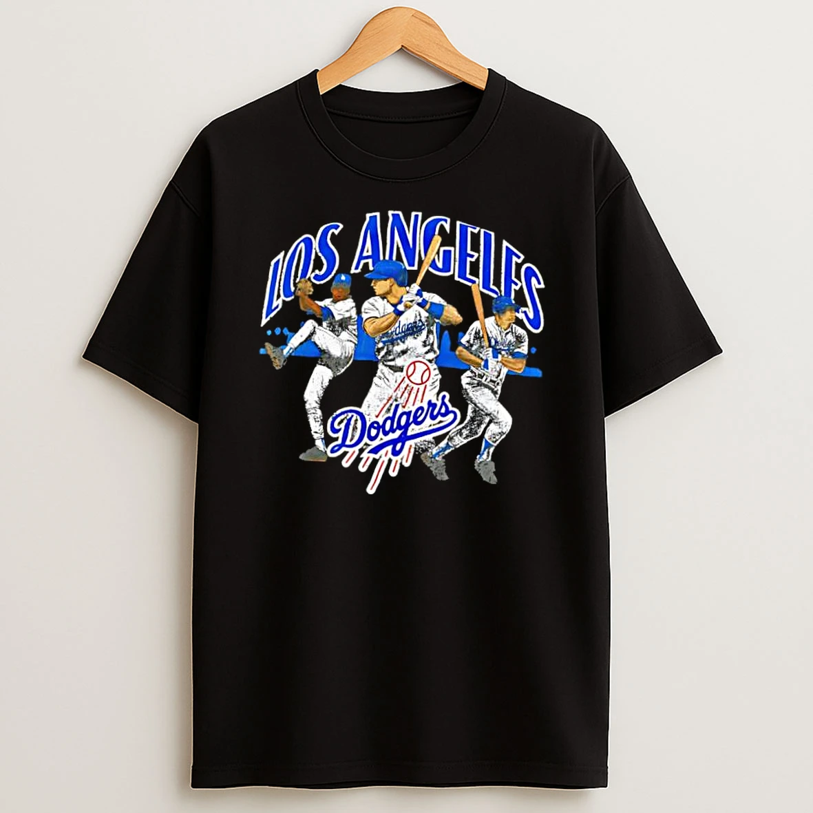 Los Angeles Dodgers Baseball Graphic Three Players Shirts