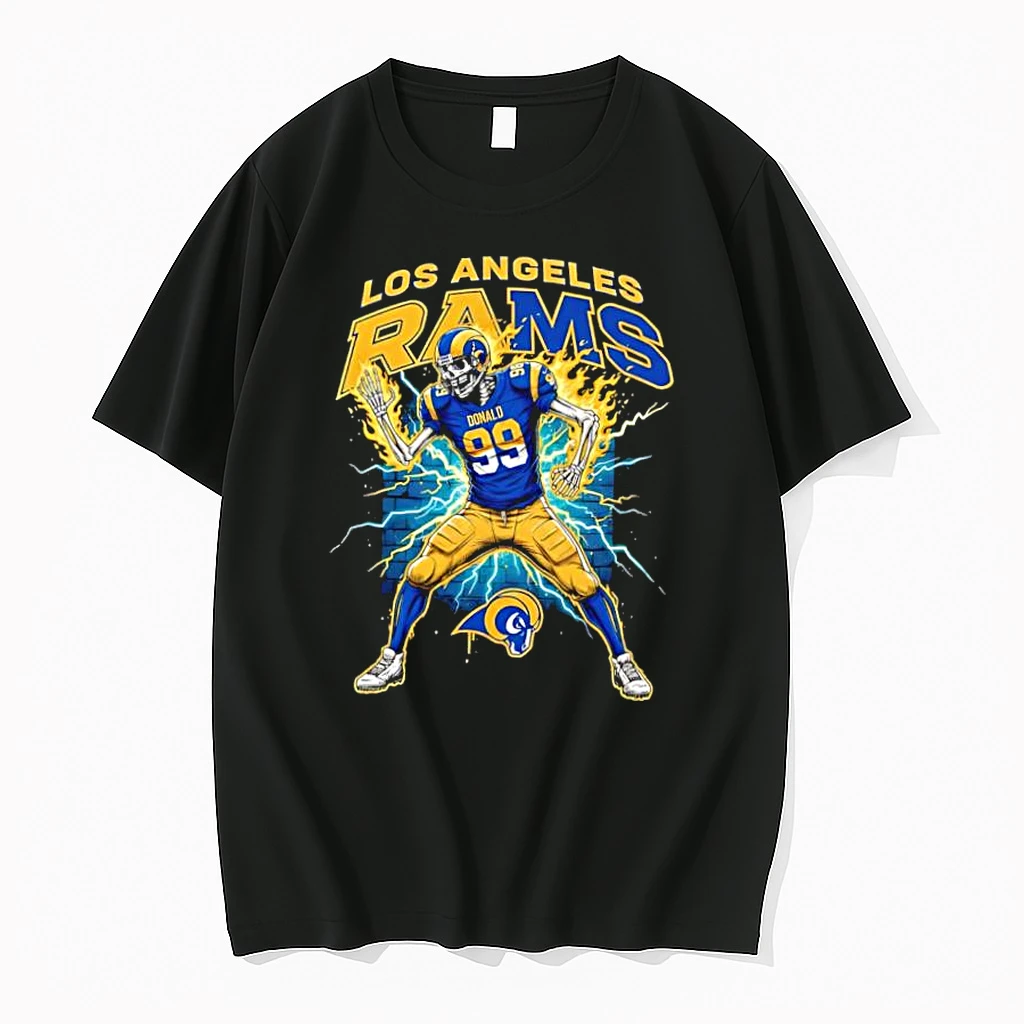 Los Angeles Rams Skeleton Lightning Player Shirts