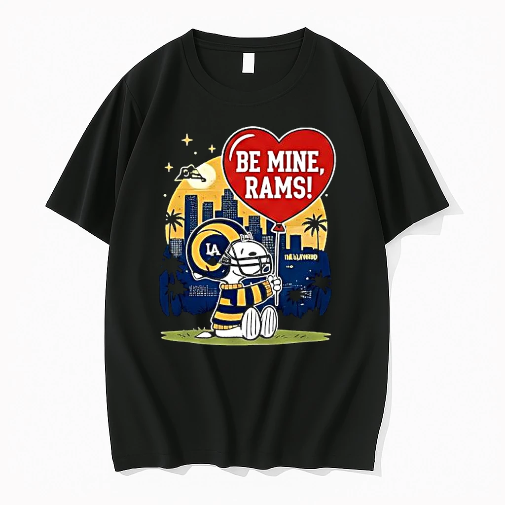 Los Angeles Rams X Snoopy Cartoon Valentine 2026 Shirts