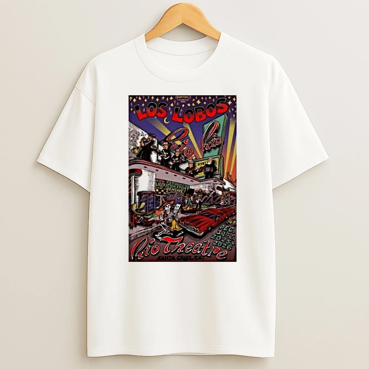 Los Lobos At Rio Theatre In Santa Cruz Ca On Dec 31 2025 Shirts
