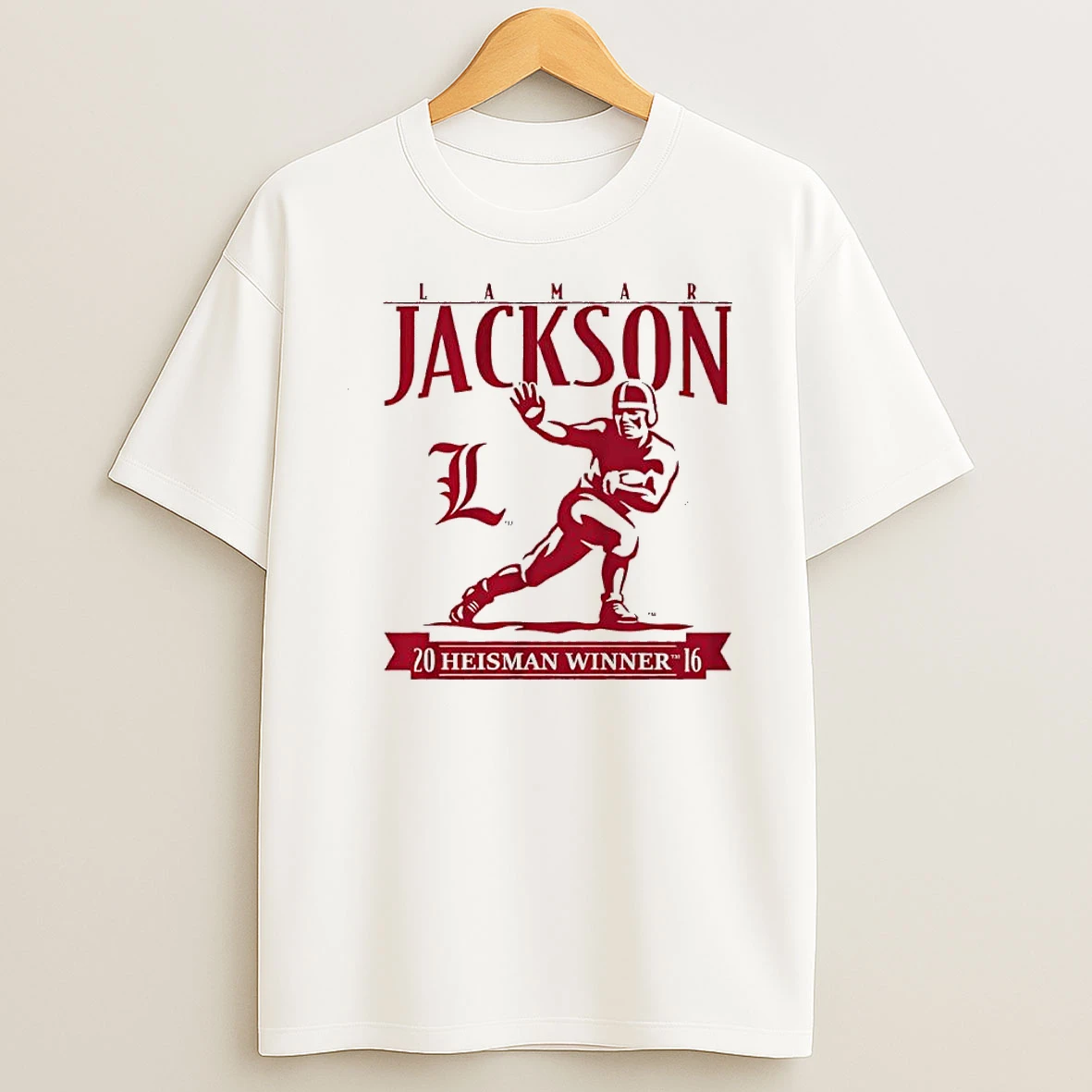 Louisville Football Lamar Jackson Heisman Trophy Shirts