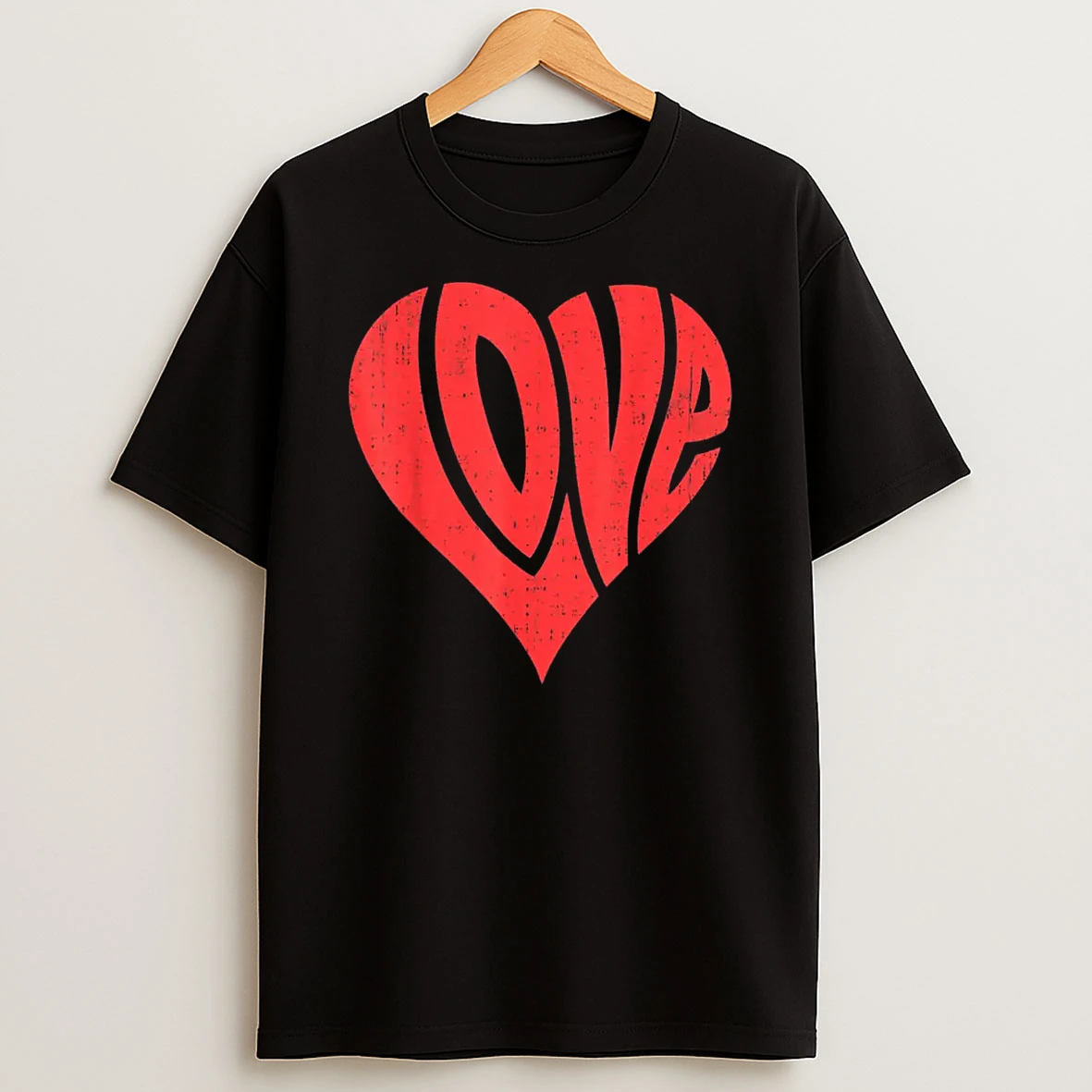 Love Heart Valentines Day Retro Vintage Shirts