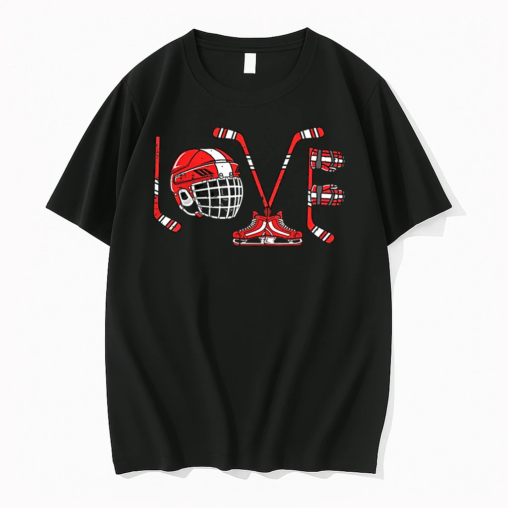 Love Ice Hockey Items Valentines Day Shirts