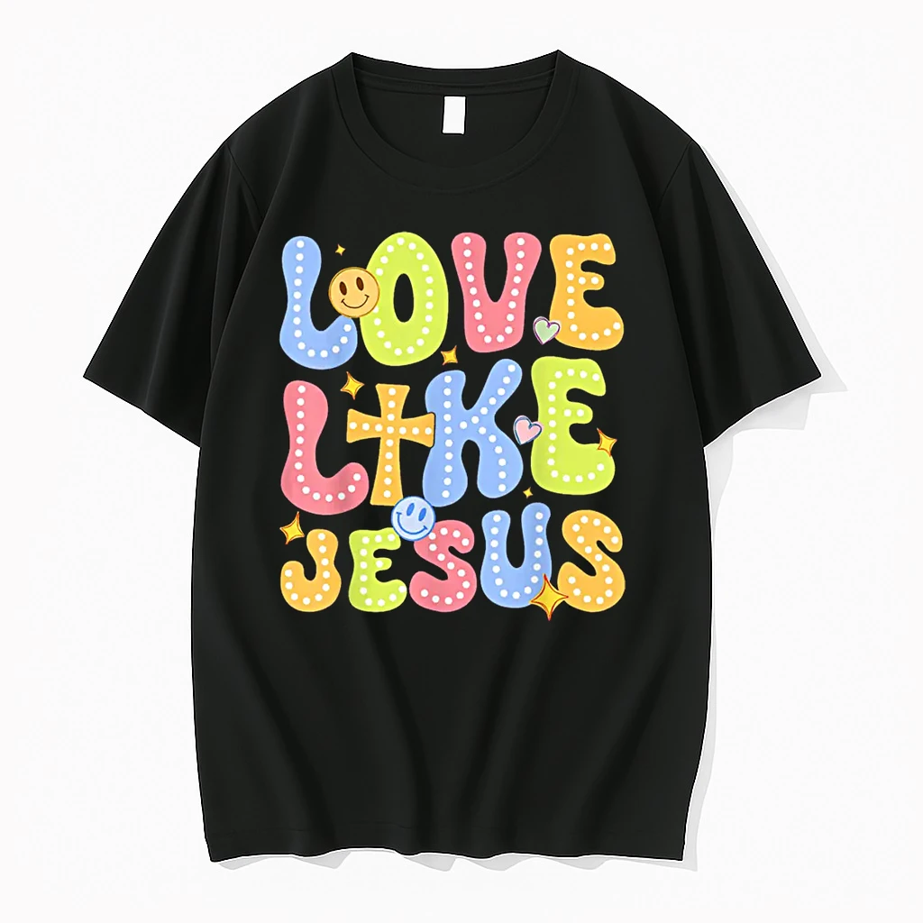 Love Like Jesus Groovy Valentine God Christian Shirts