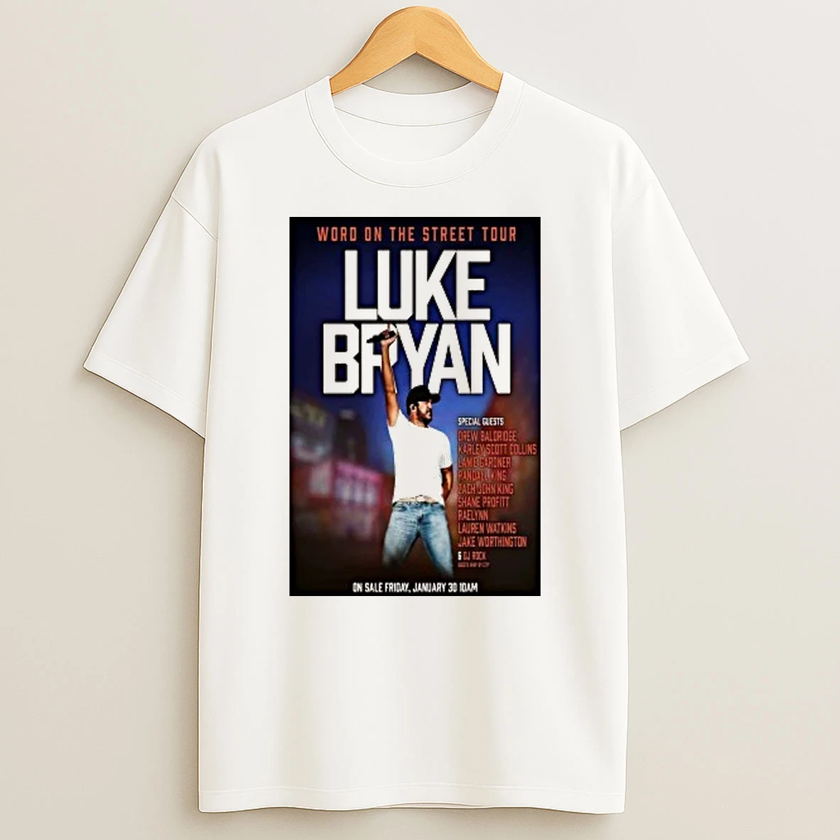Luke Bryan Word On The Street Tour Special Guests On Sale Friday Jan 30 2026 Shirts
