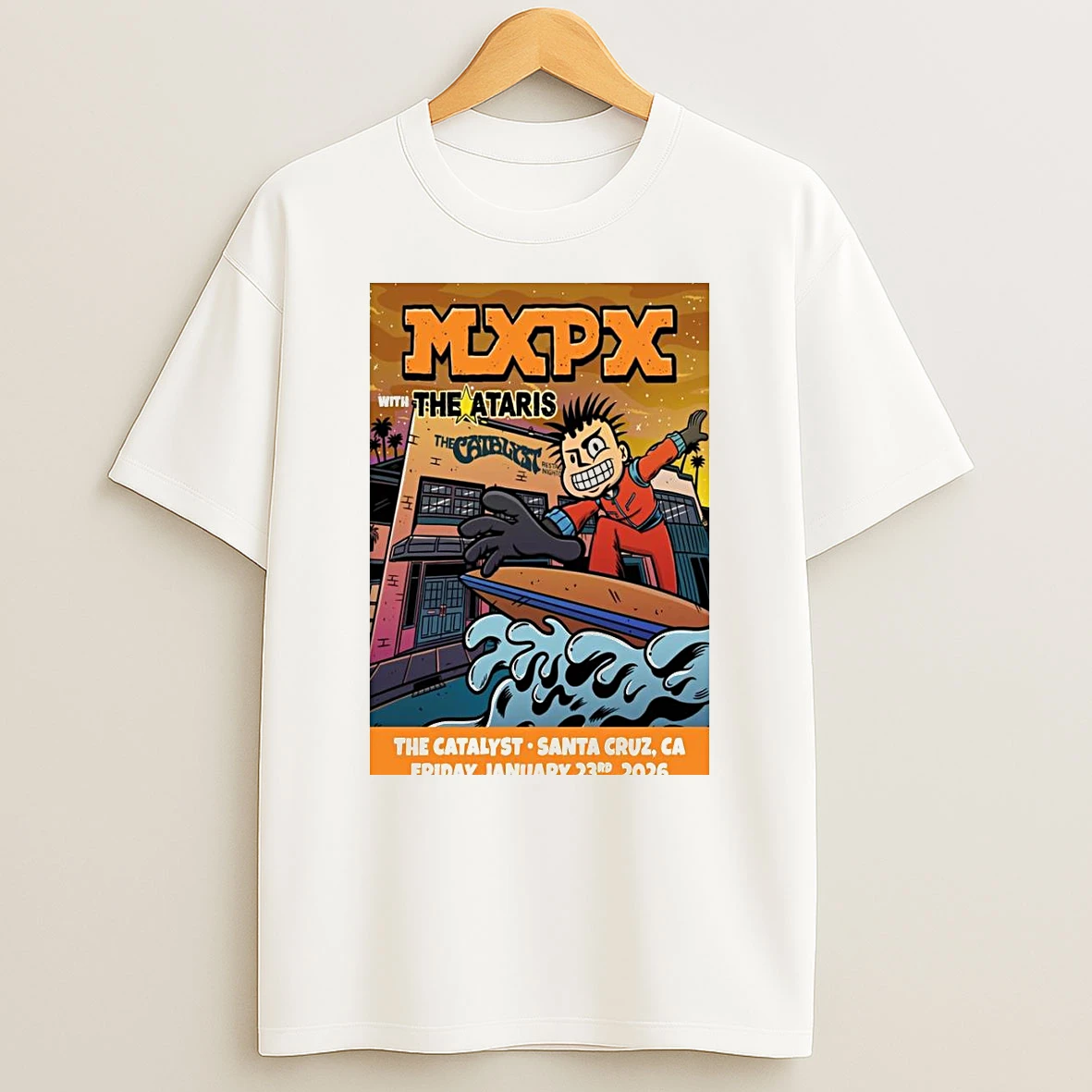 Mxpx The Catalyst Santa Cruz Ca January 23 2026 Shirts