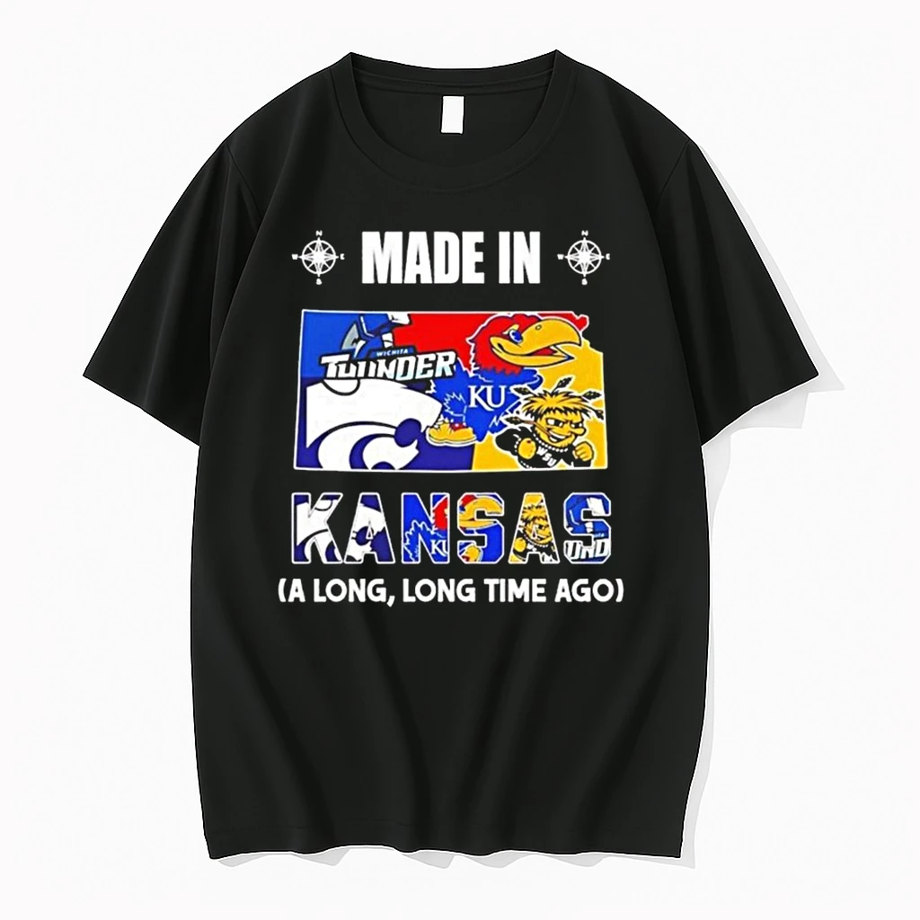 Made In Kansas A Long Long Time Ago State Logo Map 2026 Shirts
