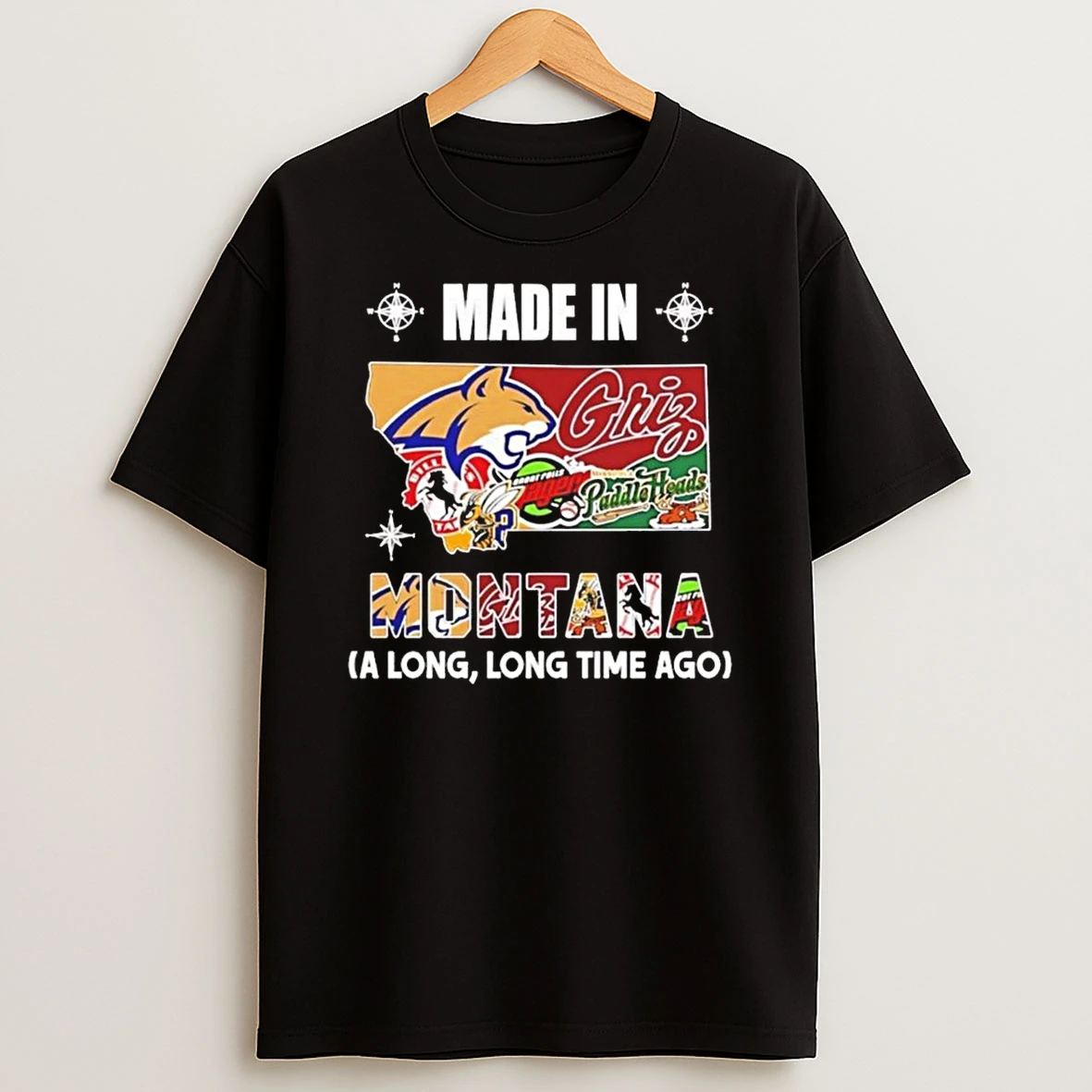Made In Montana A Long Long Time Ago State Logo Map 2026 Shirts