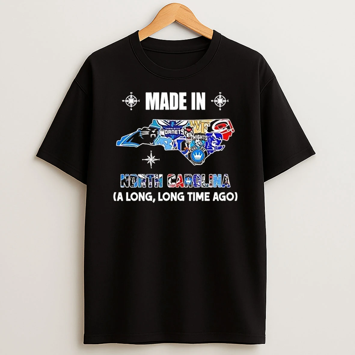 Made In North Carolina A Long Long Time Ago State Logo Map 2026 Shirts