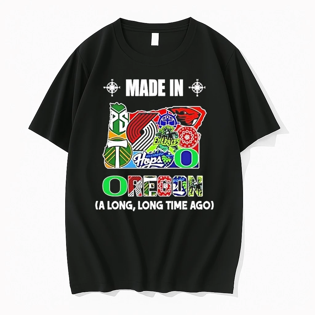 Made In Oregon A Long Long Time Ago State Logo Map 2026 Shirts