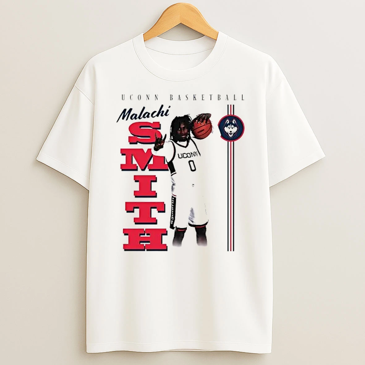 Malachi Smith Illustrated Uconn Basketball Shirts