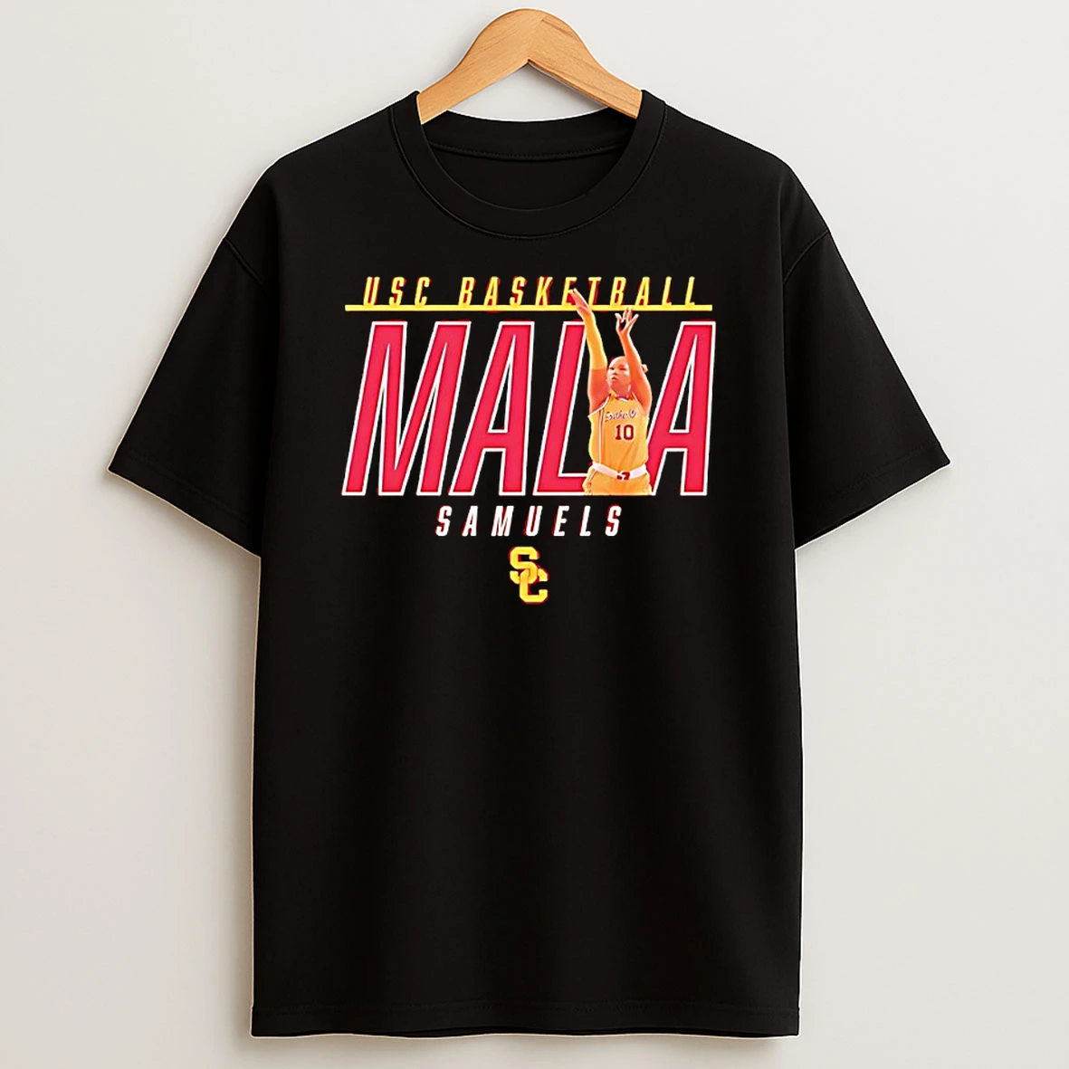 Malia Samuels 10 Slam Dunk Usc Trojans Womens Basketball Graphic Shirts